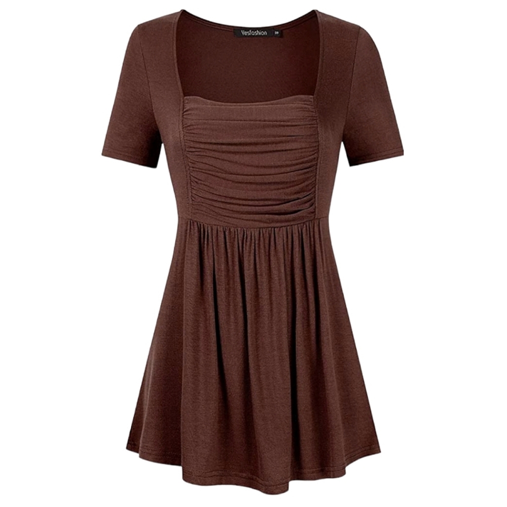 Women's Empire Waist Ruched Top